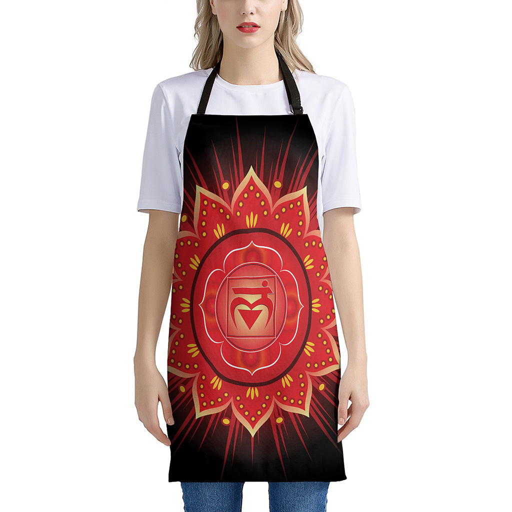 Muladhara Chakra Mandala Print Apron