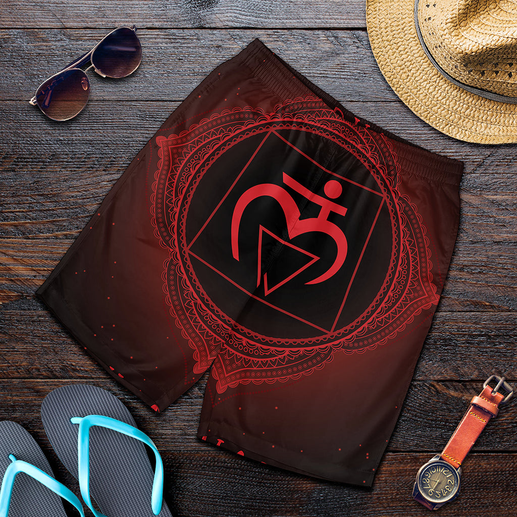 Muladhara Chakra Symbol Print Men's Shorts