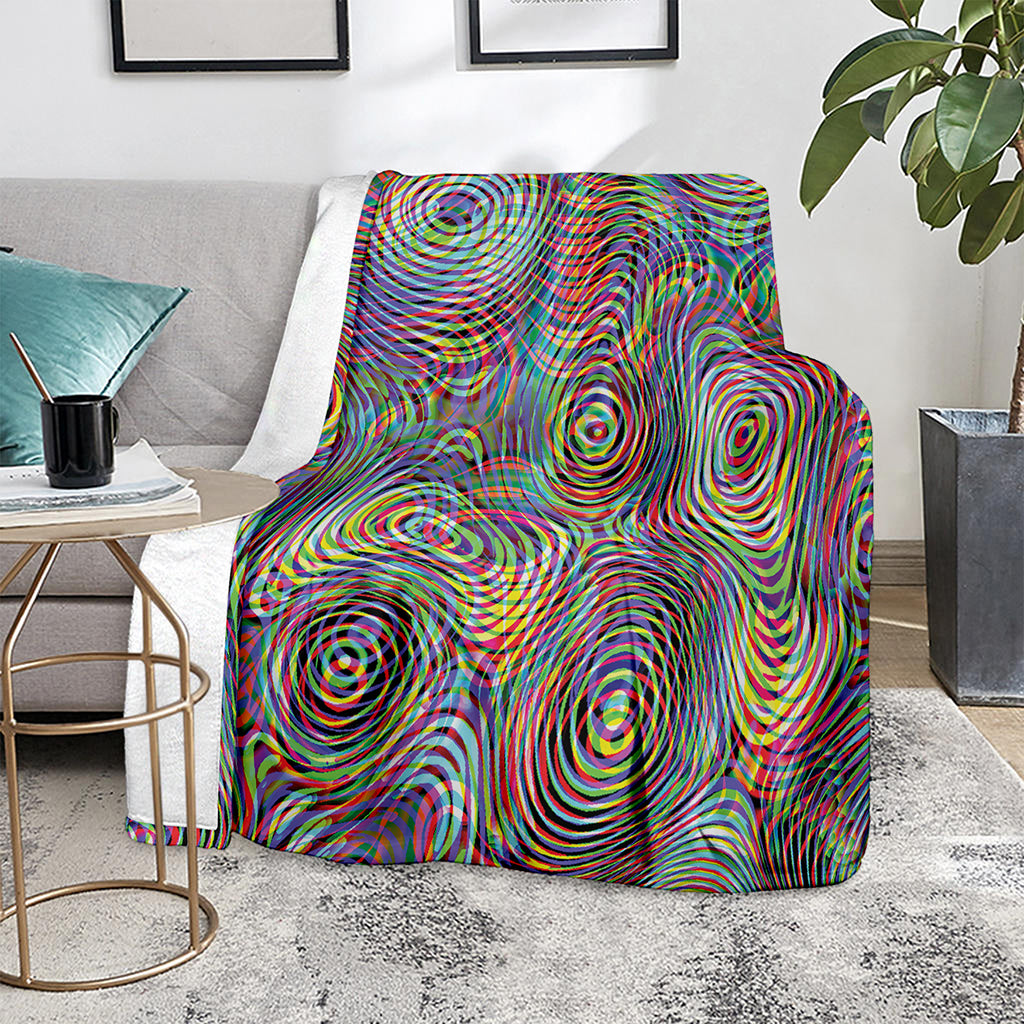 Multicolor Psychedelic Print Blanket