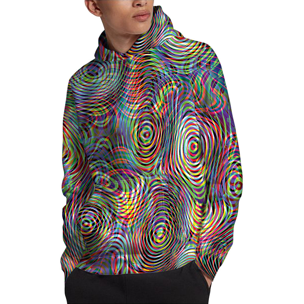 Multicolor Psychedelic Print Pullover Hoodie