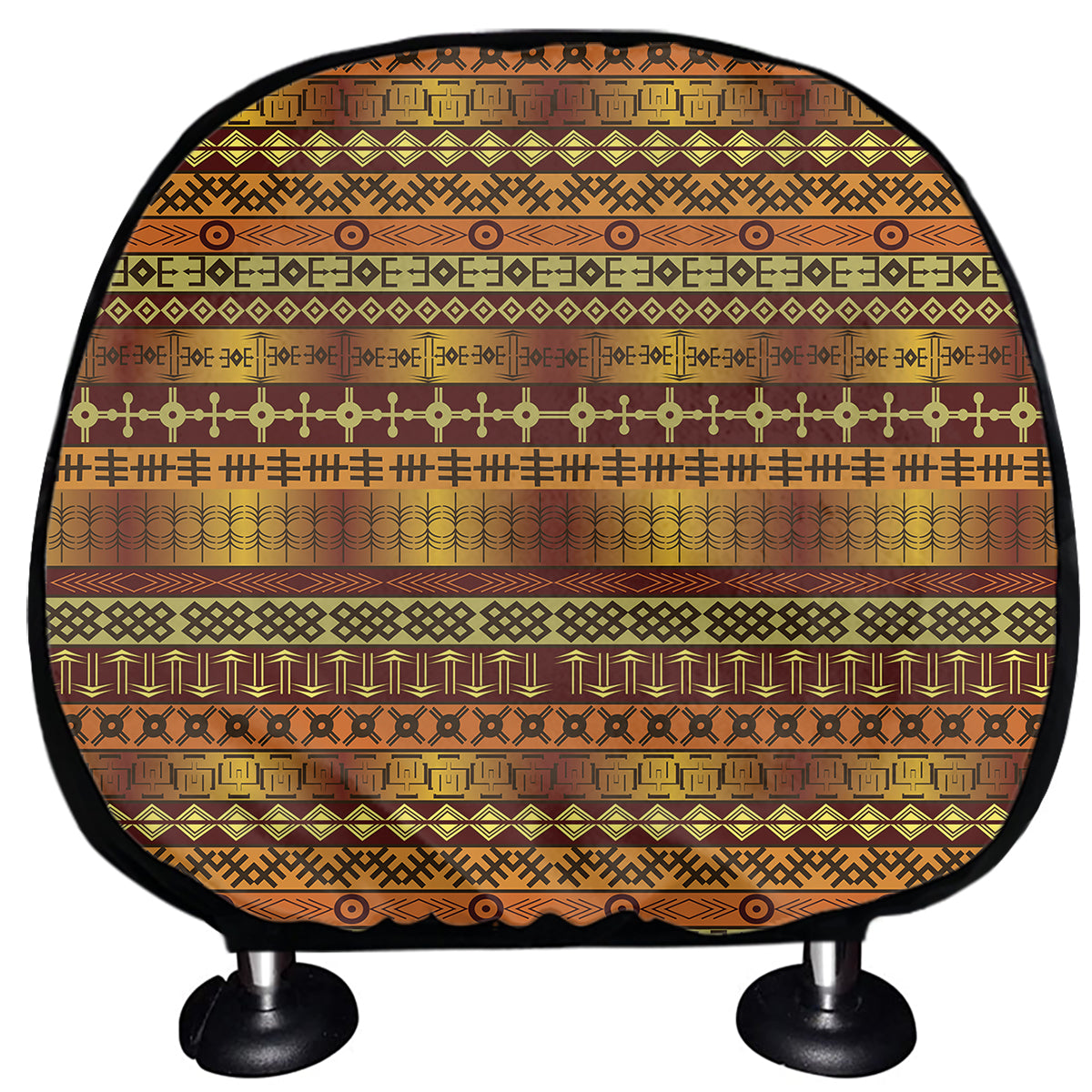 Native African Tribal Pattern Print Car Headrest Covers