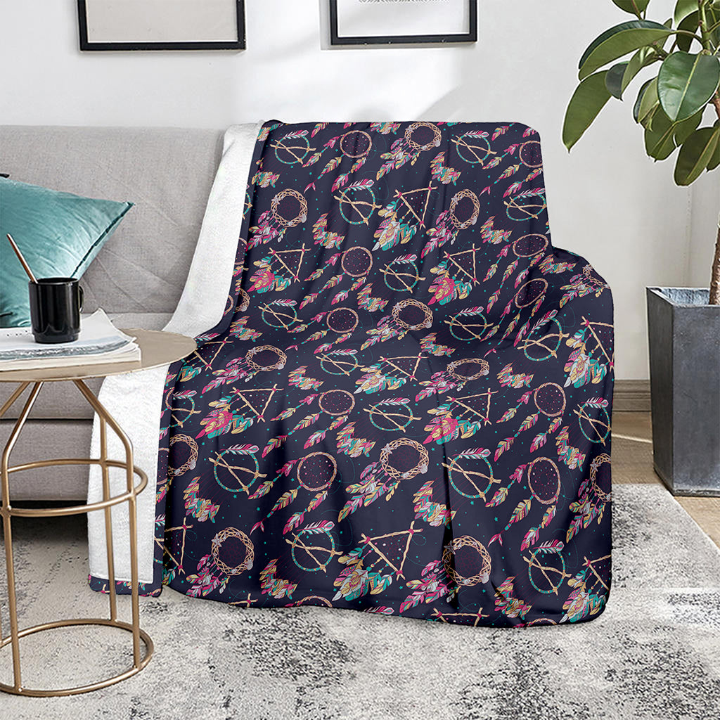 Native American Dream Catcher Print Blanket