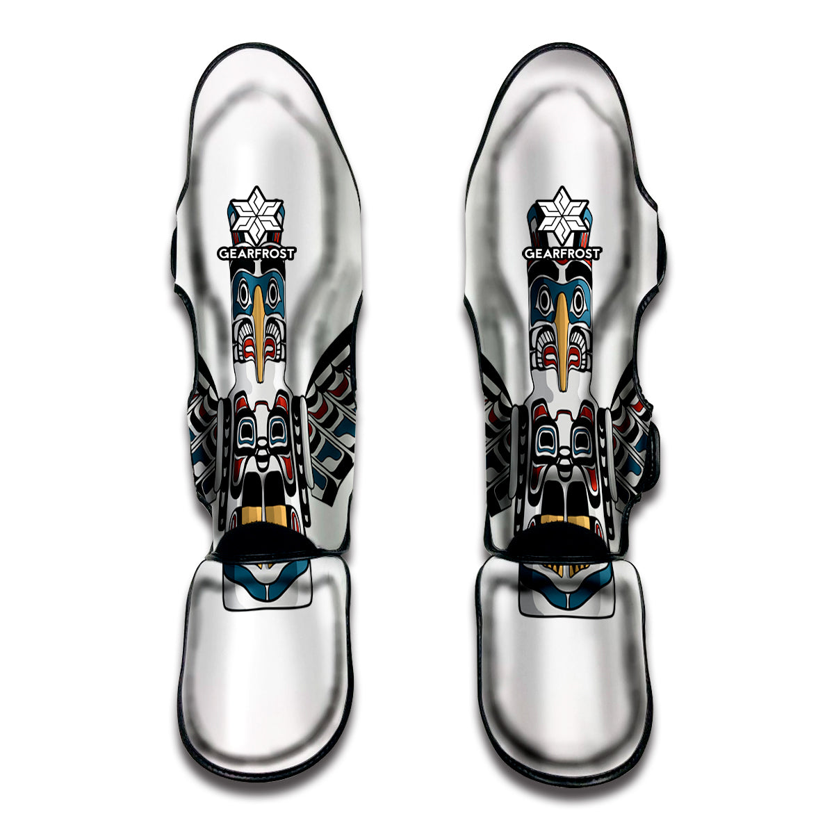 Native Indian Girl Tribal Print Muay Thai Shin Guards
