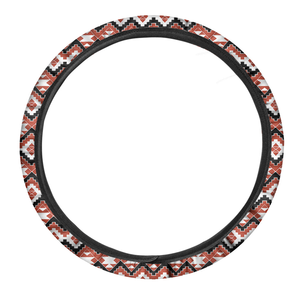 Native American Indian Pattern Print Car Steering Wheel Cover