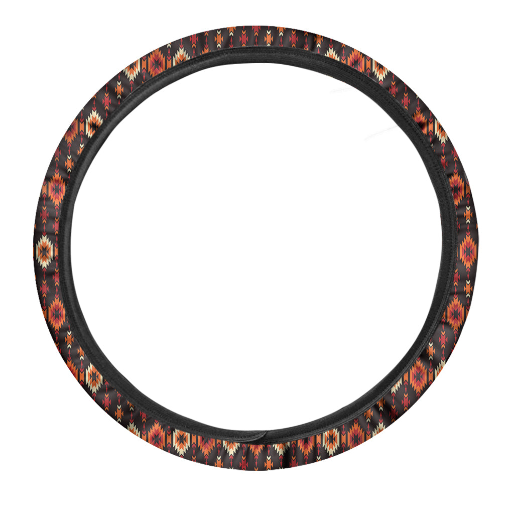 Native American Pendleton Pattern Print Car Steering Wheel Cover