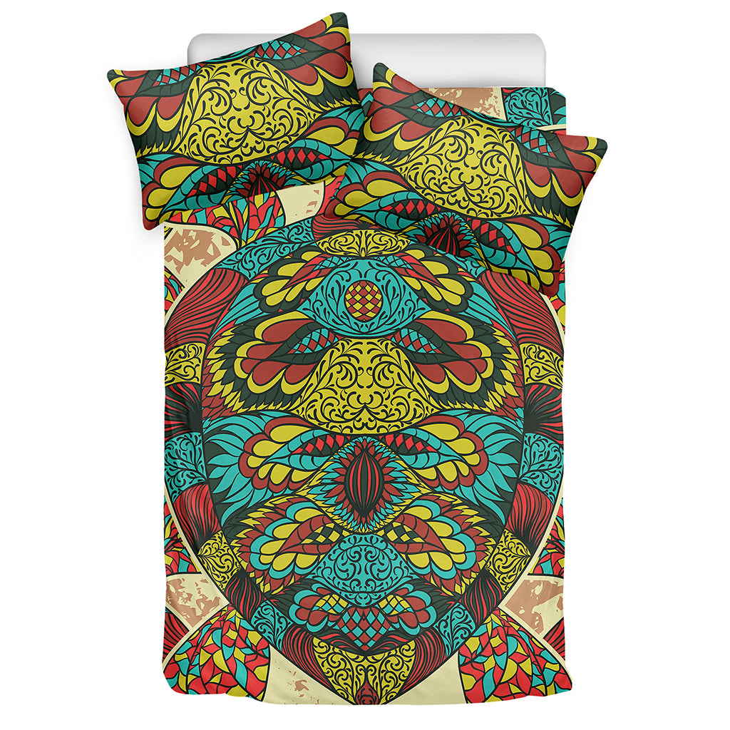 Native Bohemian Sea Turtle Print Duvet Cover Bedding Set