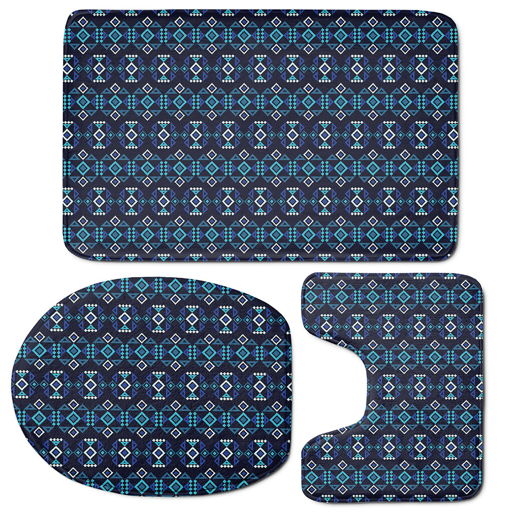 Native Ethnic Pattern Print 3 Piece Bath Mat Set
