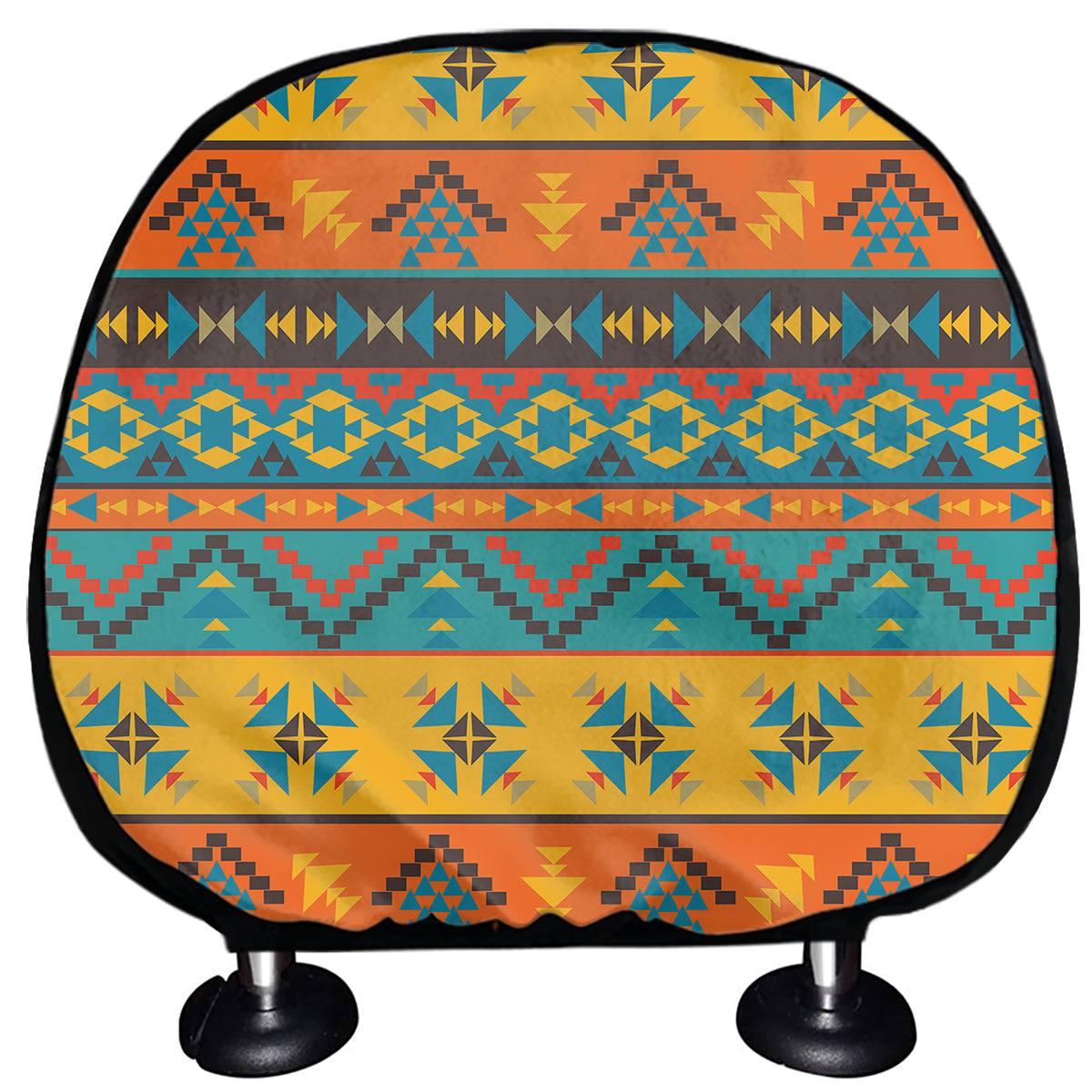 Native Indian Inspired Pattern Print Car Headrest Covers