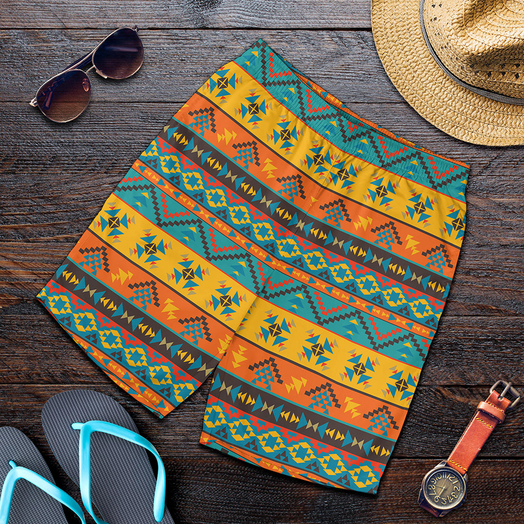 Native Indian Inspired Pattern Print Men's Shorts