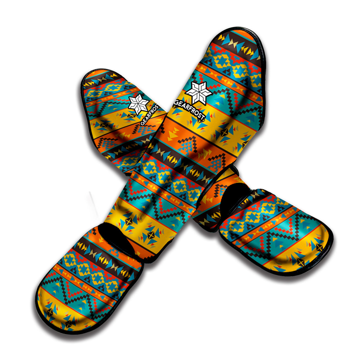 Native Indian Inspired Pattern Print Muay Thai Shin Guard