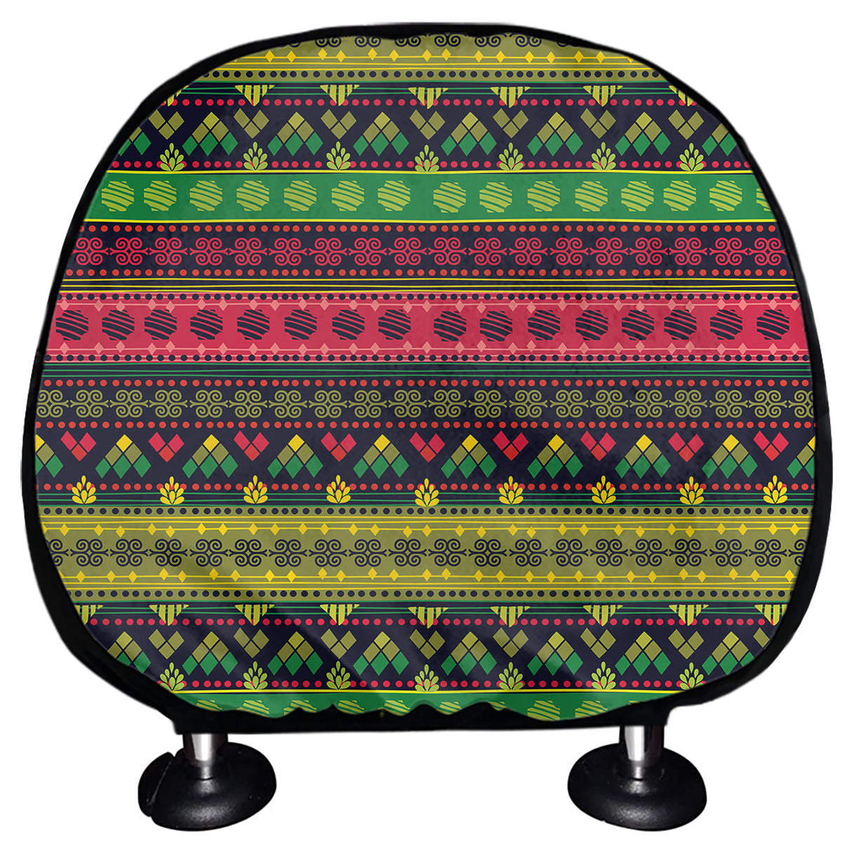 Native Indian Tribal Pattern Print Car Headrest Covers