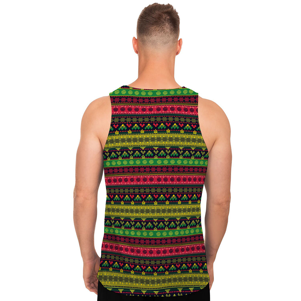 Native Indian Tribal Pattern Print Men's Tank Top