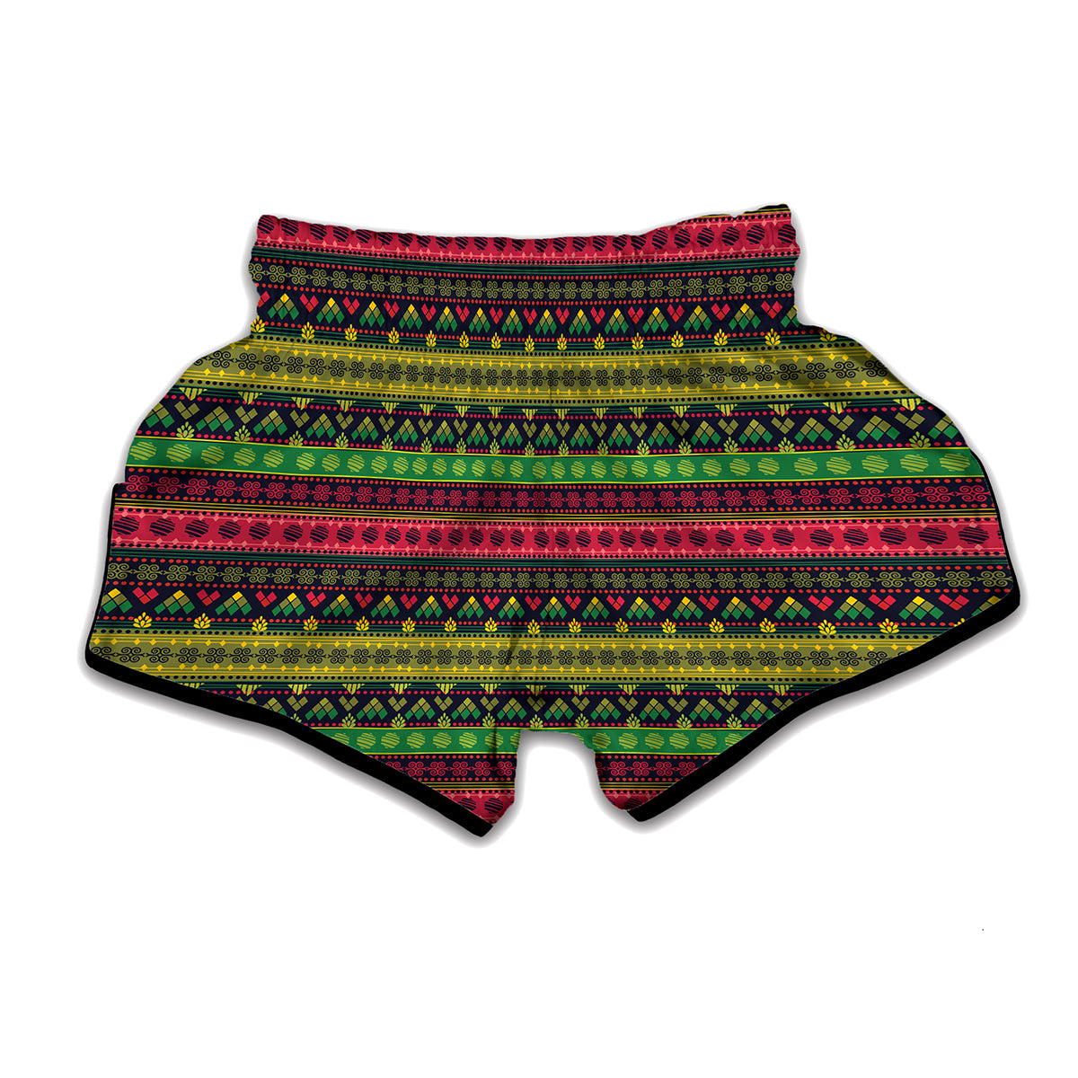 Native Indian Tribal Pattern Print Muay Thai Boxing Shorts