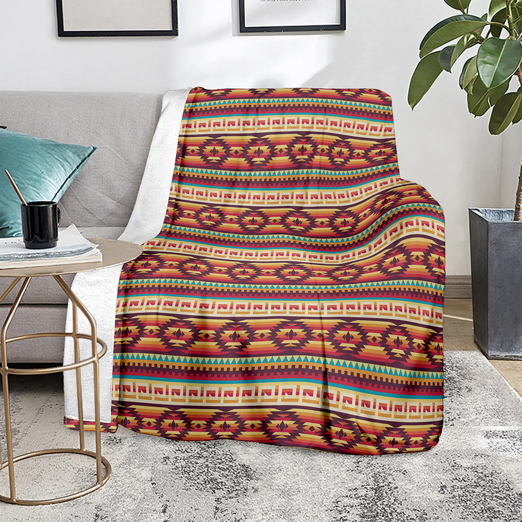 Native Inspired Pattern Print Blanket