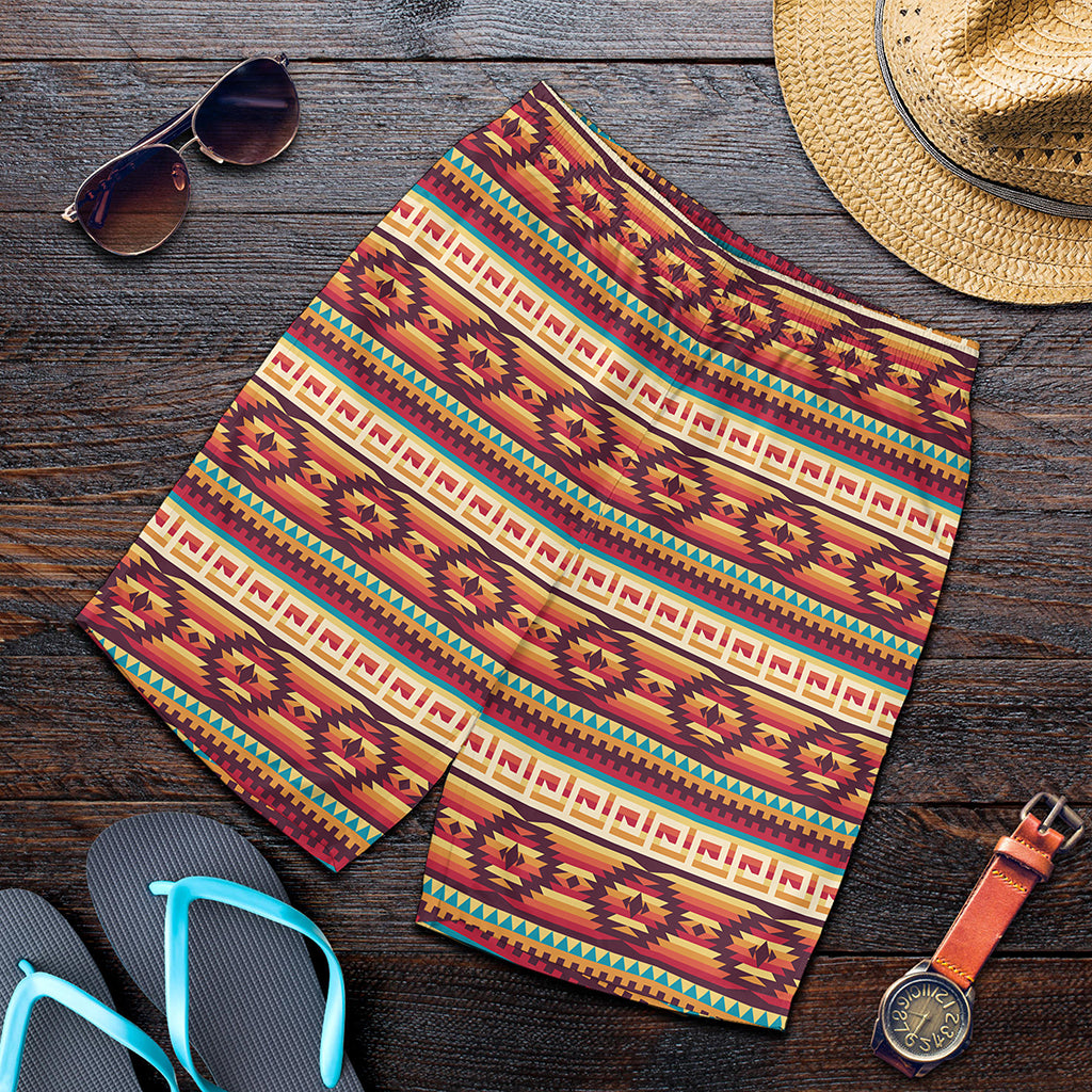 Native Inspired Pattern Print Men's Shorts