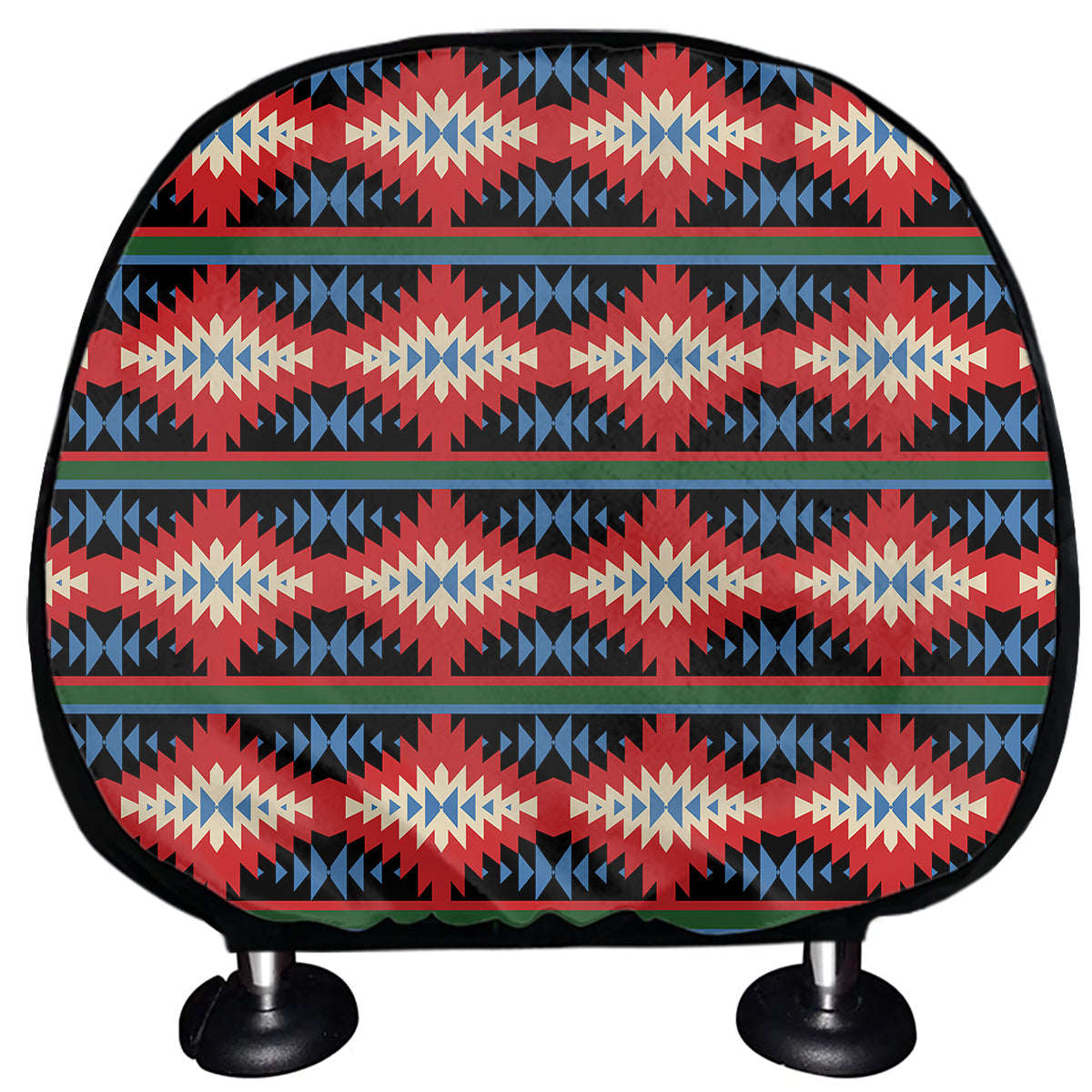 Native Navajo Pattern Print Car Headrest Covers