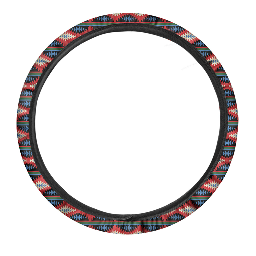 Native Navajo Pattern Print Car Steering Wheel Cover