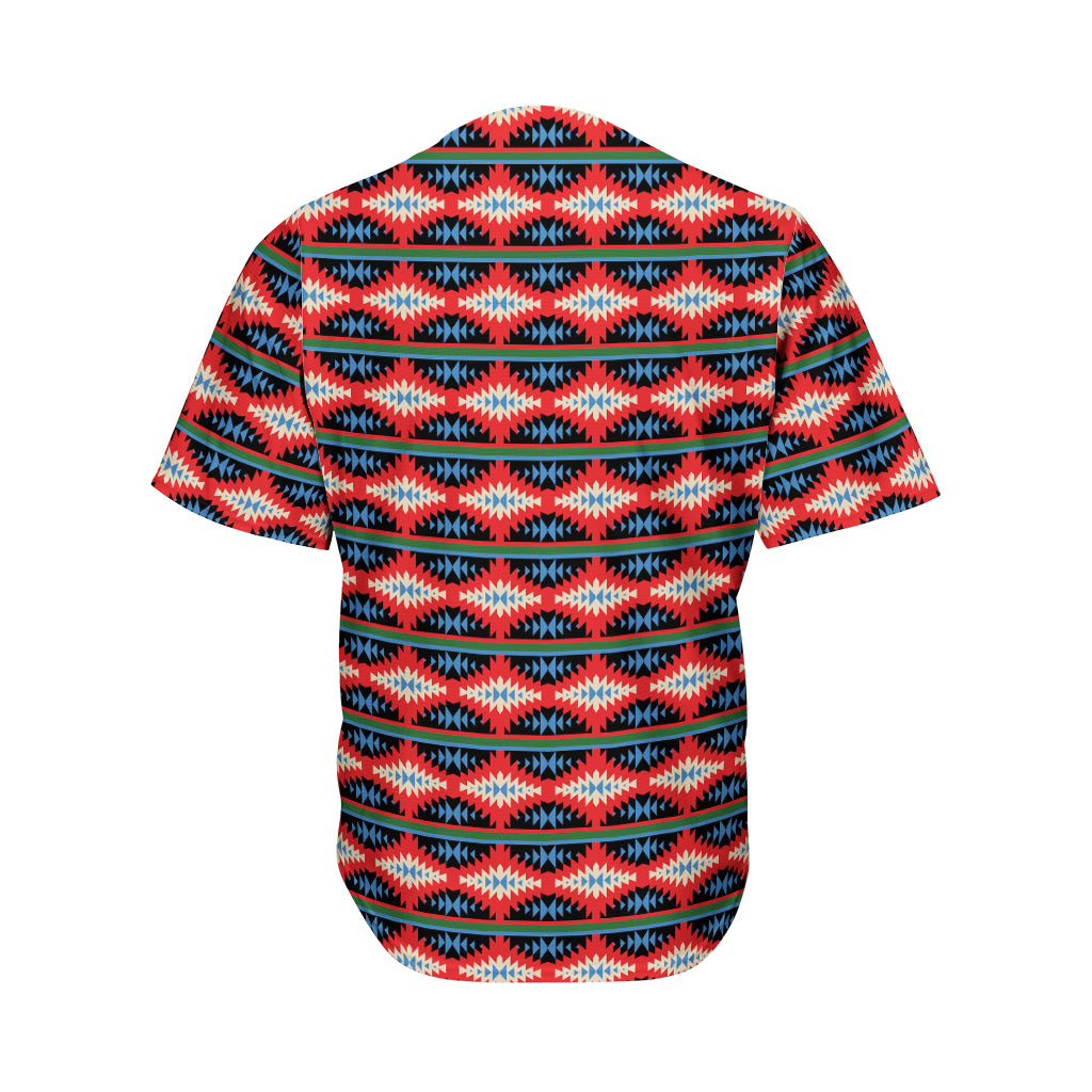 Native Navajo Pattern Print Men's Baseball Jersey