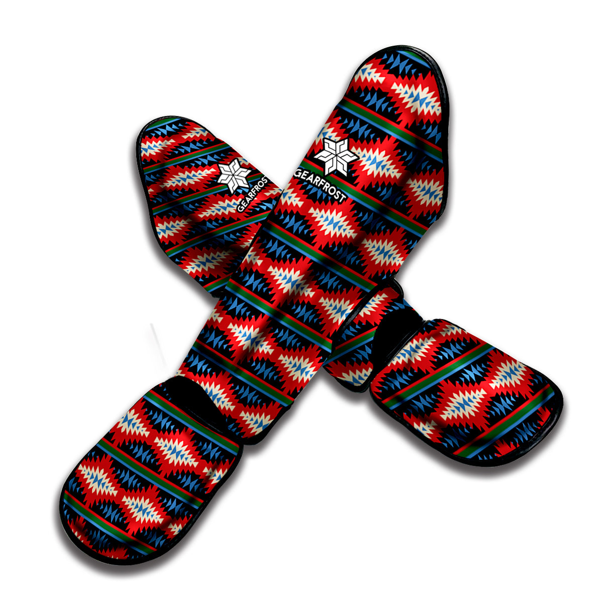 Native Navajo Pattern Print Muay Thai Shin Guard