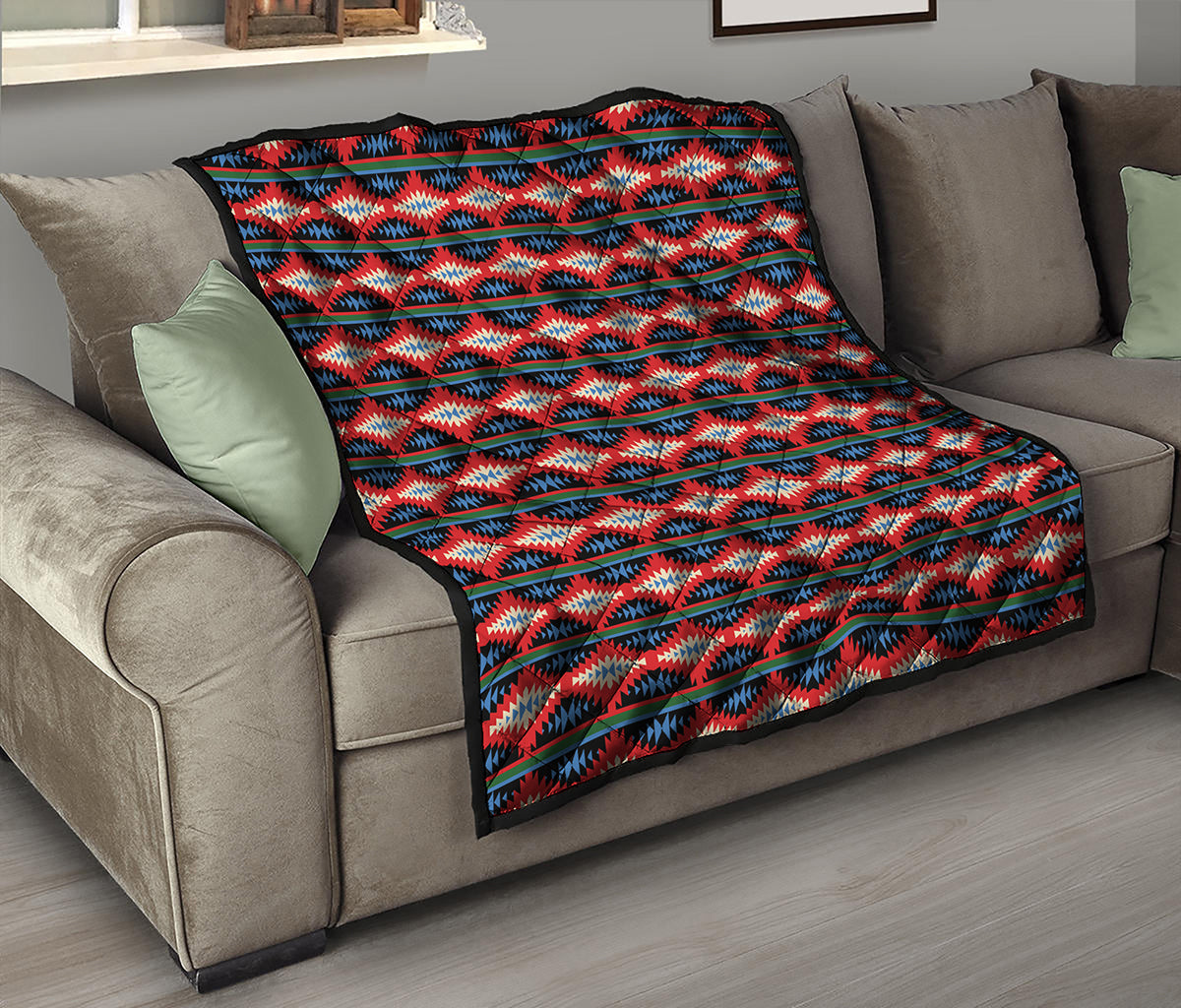 Native Navajo Pattern Print Quilt