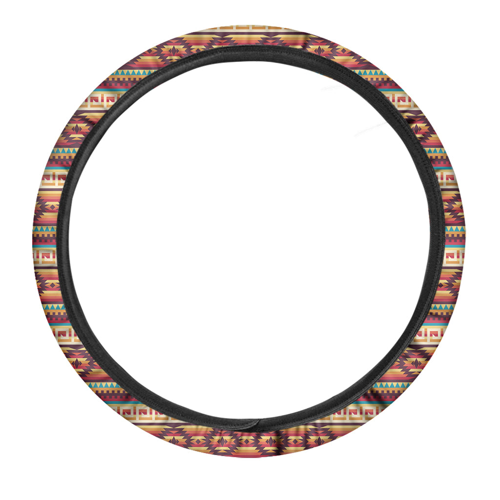 Native Pendleton Inspired Pattern Print Car Steering Wheel Cover