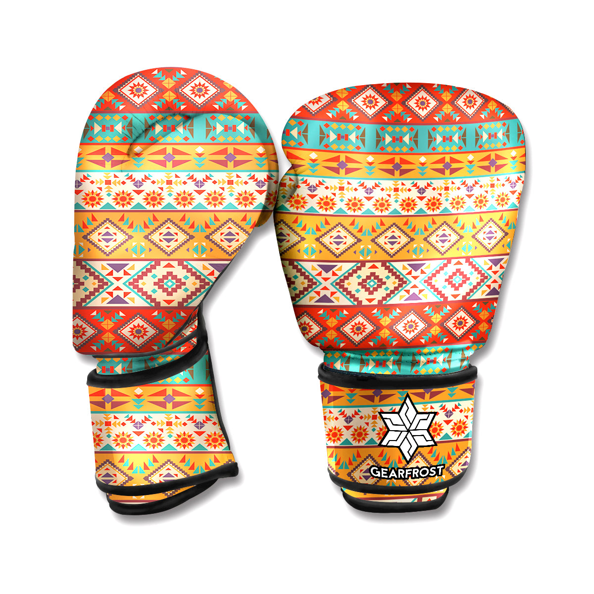 Native Pendleton Navajo Pattern Print Boxing Gloves