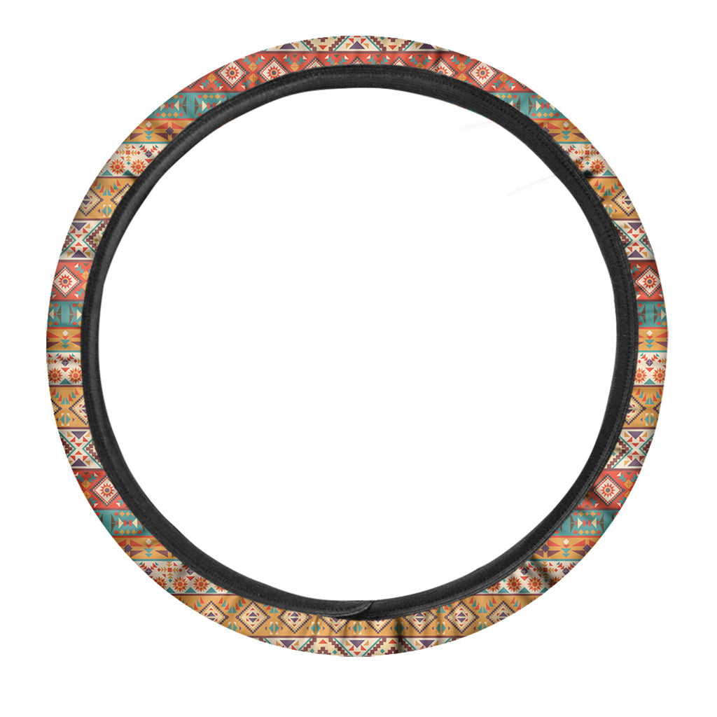 Native Pendleton Navajo Pattern Print Car Steering Wheel Cover