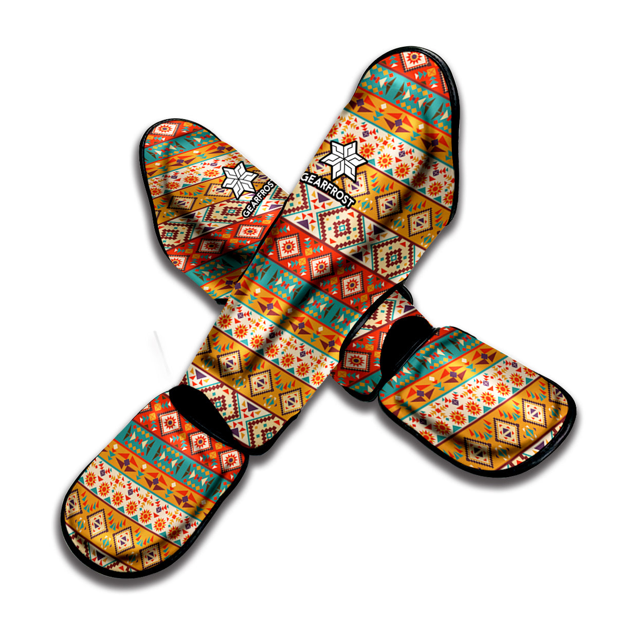 Native Pendleton Navajo Pattern Print Muay Thai Shin Guard