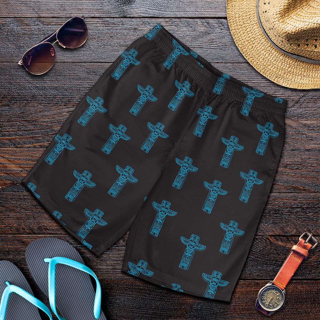Native Totem Pattern Print Men's Shorts