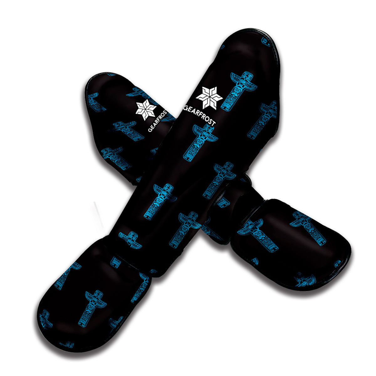 Native Totem Pattern Print Muay Thai Shin Guard