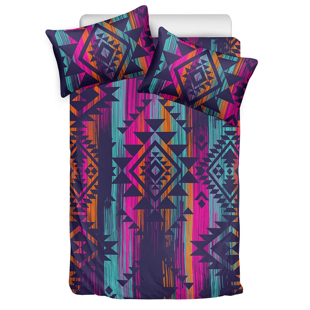 Native Tribal Aztec Pattern Print Duvet Cover Bedding Set