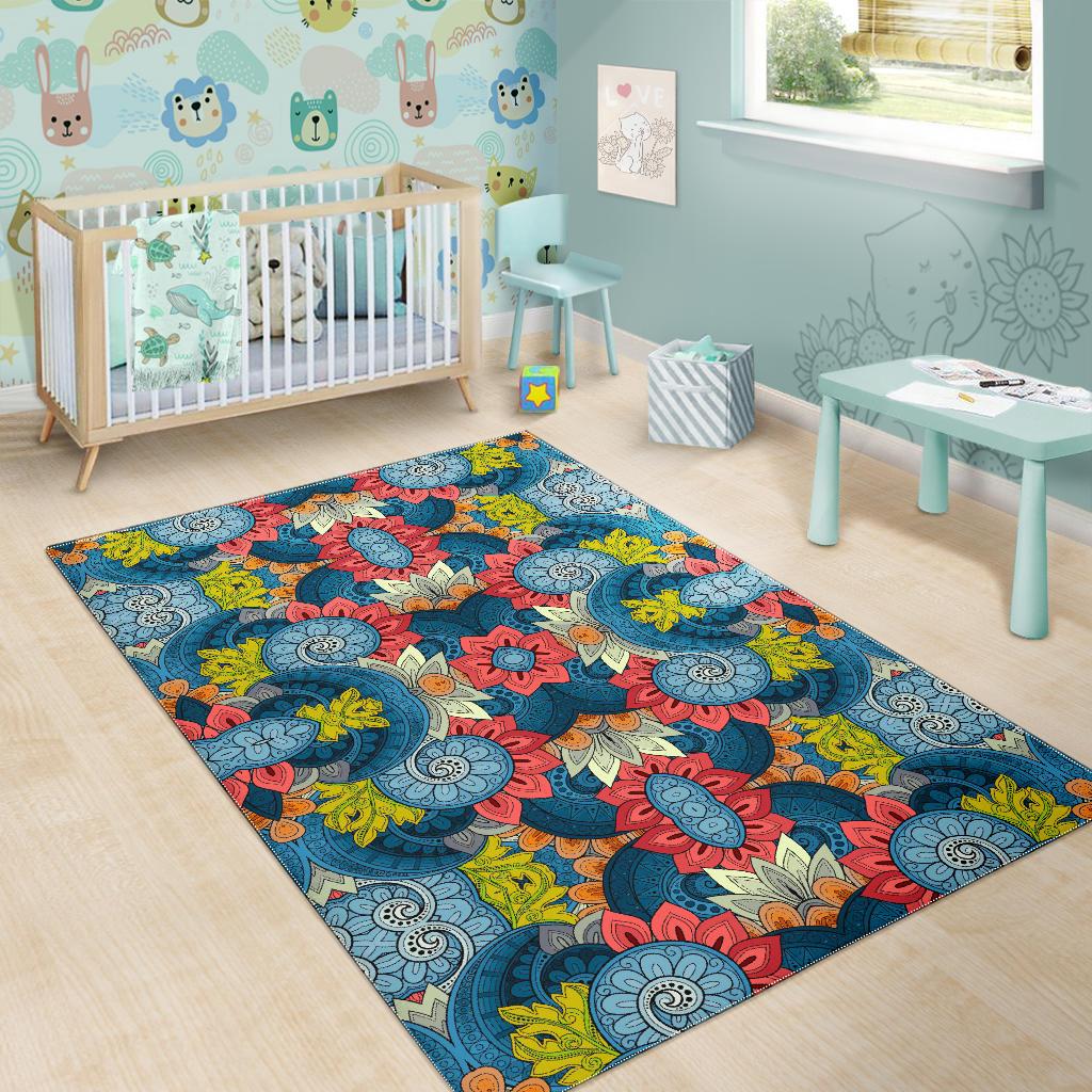 Native Tribal Bohemian Pattern Print Area Rug GearFrost