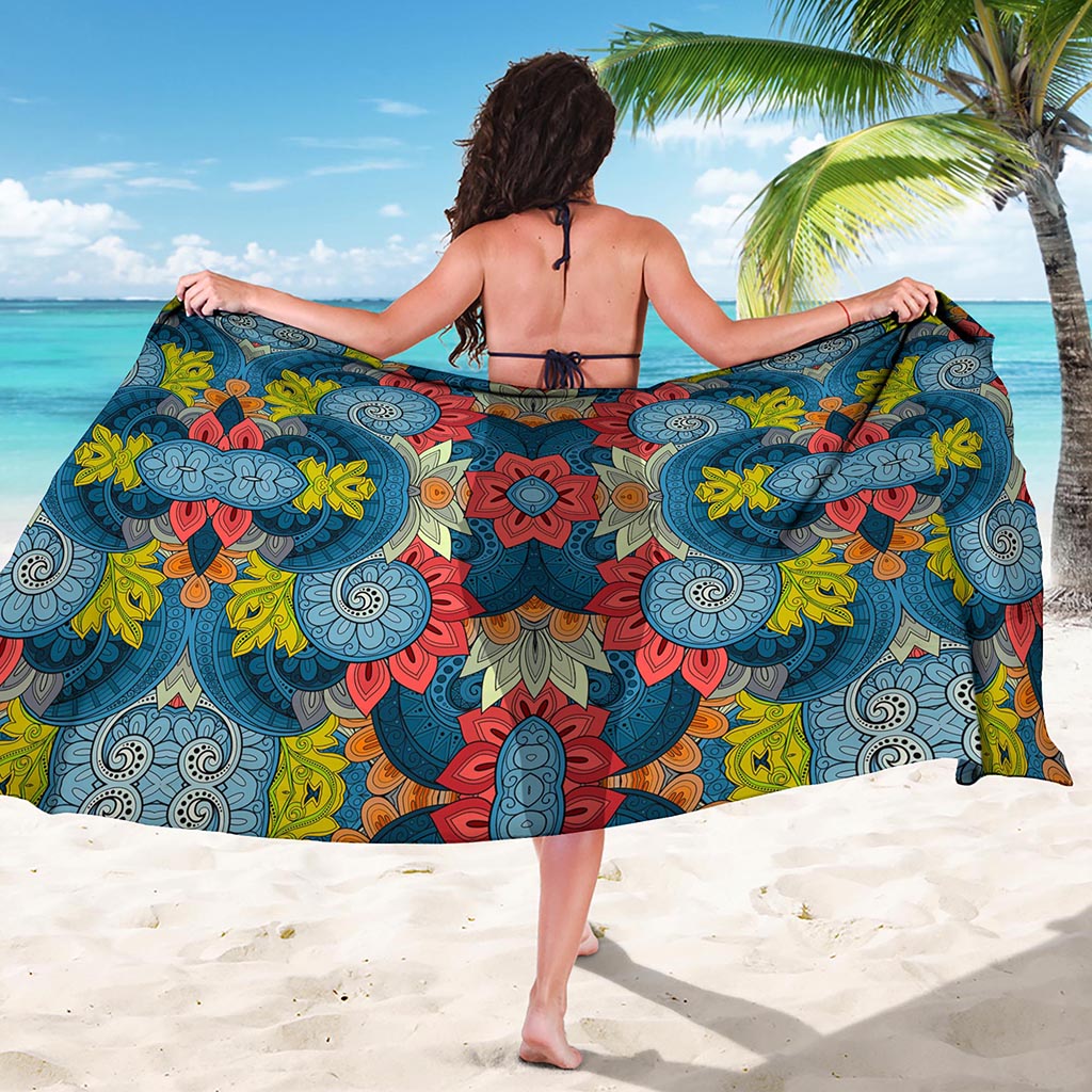 Native Tribal Bohemian Pattern Print Beach Sarong Wrap