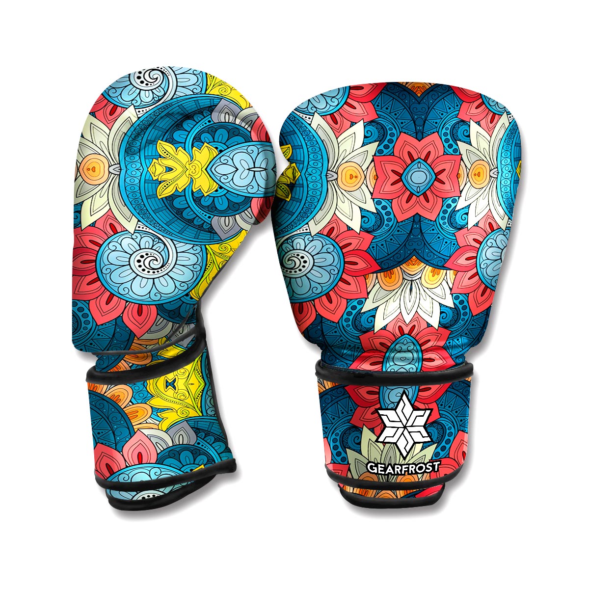 Native Tribal Bohemian Pattern Print Boxing Gloves