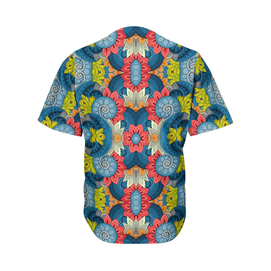Native Tribal Bohemian Pattern Print Men's Baseball Jersey
