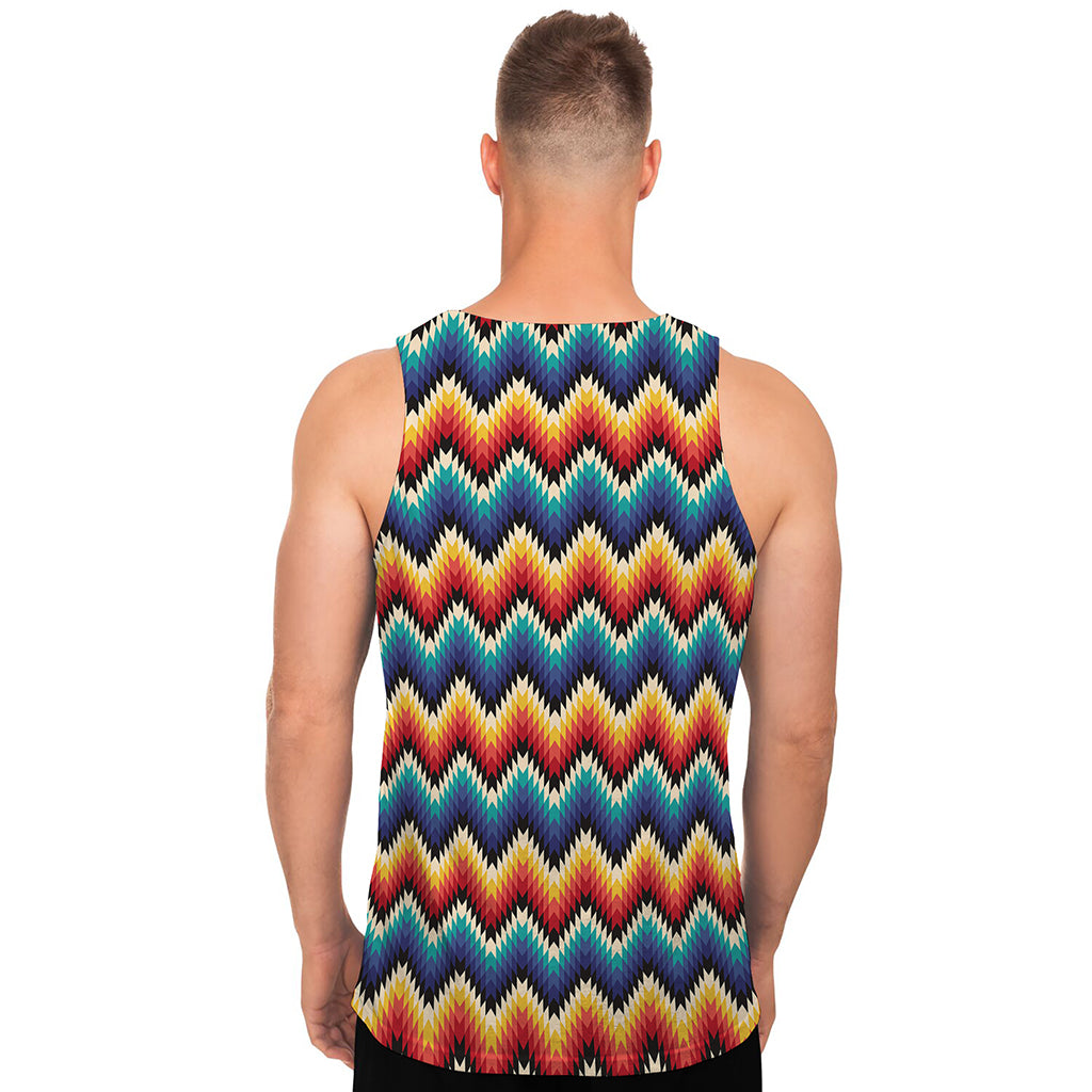 Native Tribal Inspired Pattern Print Men's Tank Top
