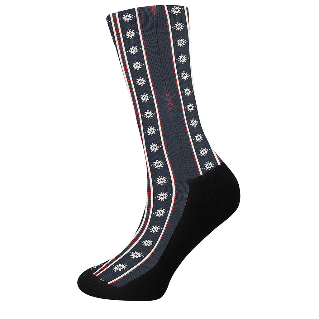 Native Tribal Navajo Pattern Print Crew Socks