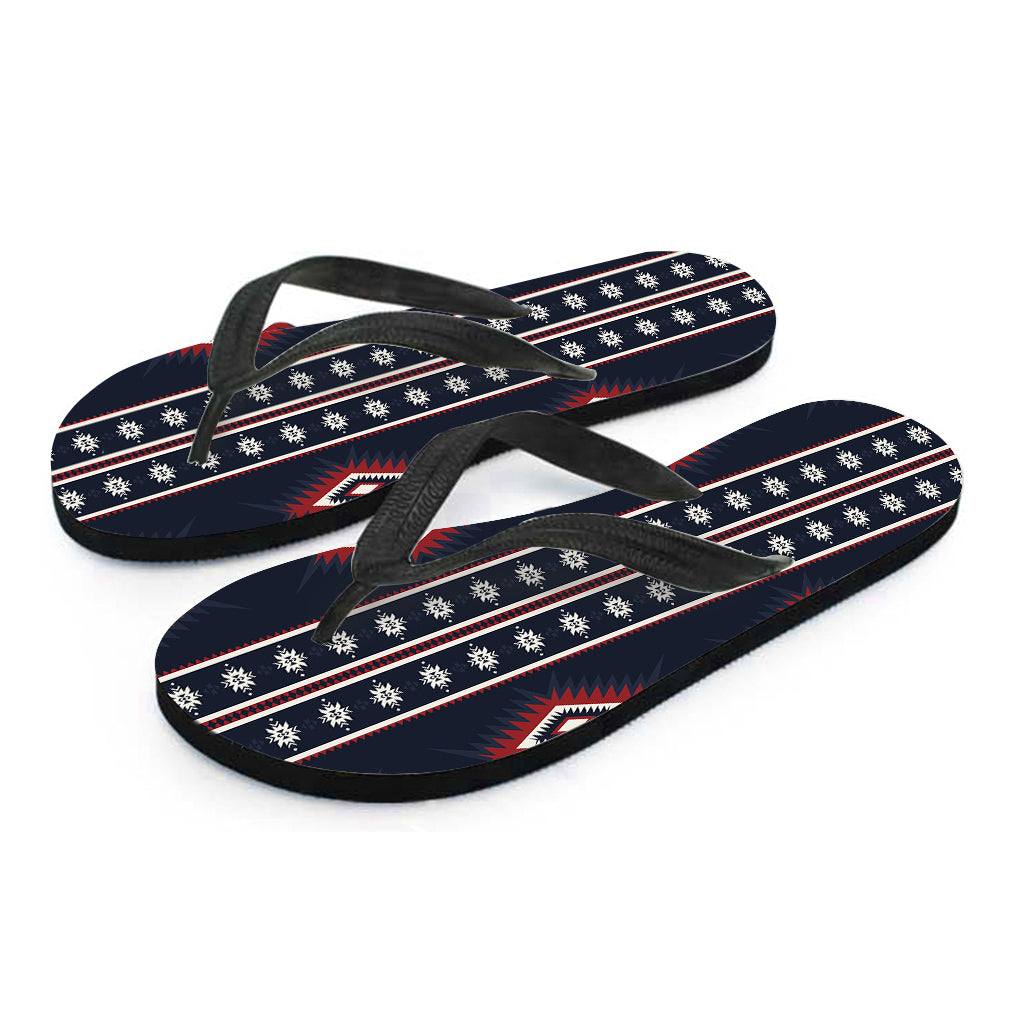 Native Tribal Navajo Pattern Print Flip Flops