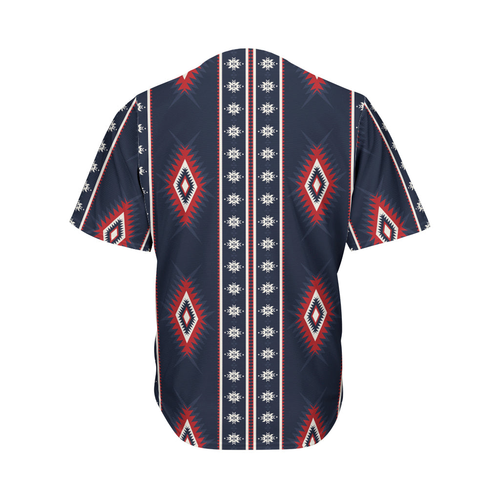 Native Tribal Navajo Pattern Print Men's Baseball Jersey