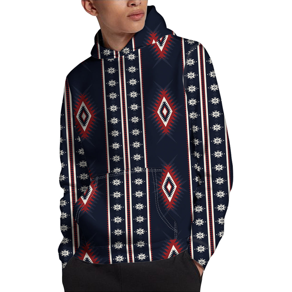 Native Tribal Navajo Pattern Print Pullover Hoodie
