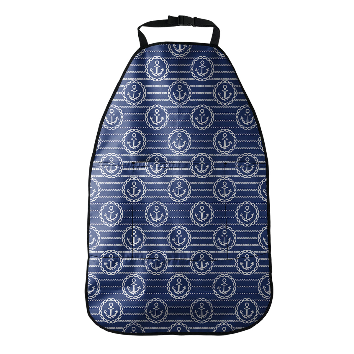 Nautical Anchor Pattern Print Car Seat Organizers
