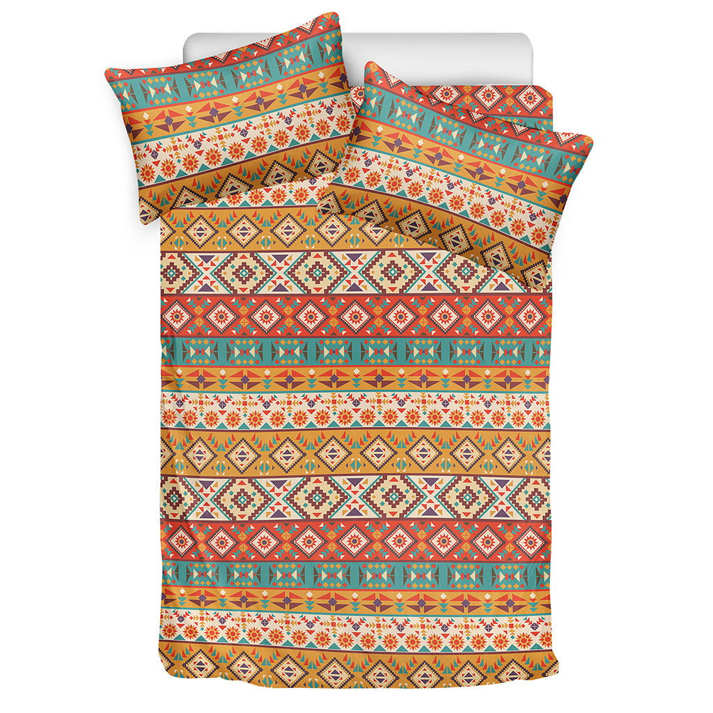 Navajo Native Pattern Print Duvet Cover Bedding Set