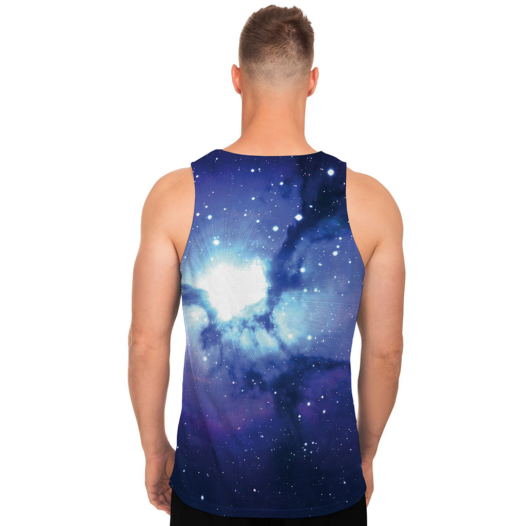 Nebula Space Print Men's Tank Top