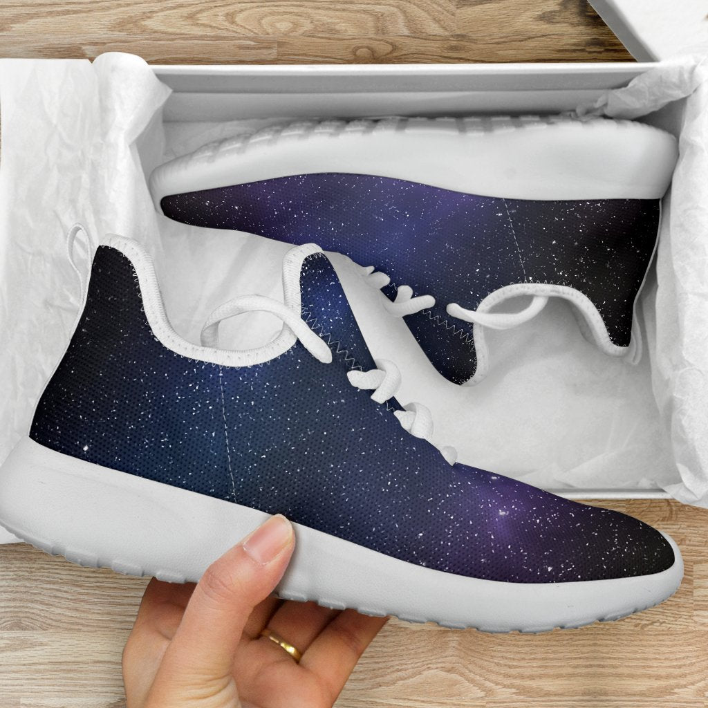 Nebula Universe Galaxy Deep Space Print Mesh Knit Shoes GearFrost