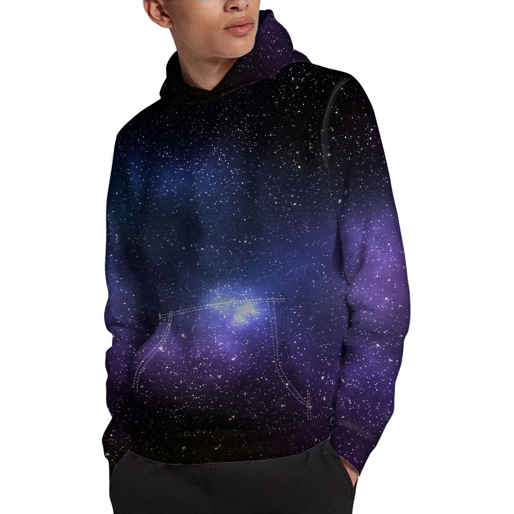 Nebula Universe Galaxy Deep Space Print Pullover Hoodie