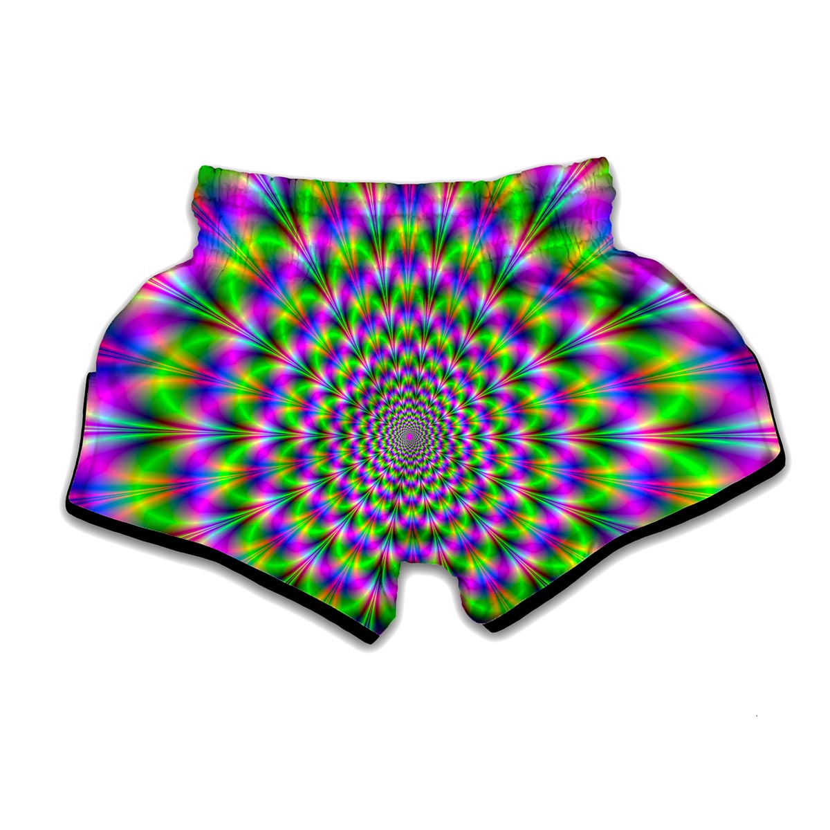 Psychedelic Optical Illusion Twinkle Muay Thai Boxing Shorts main image 1
