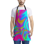 Neon Psychedelic Trippy Print Apron