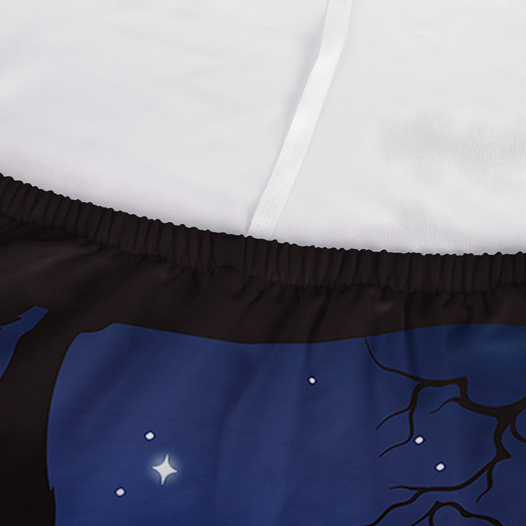 Night Forest Wolf Spirit Print Sofa Cover