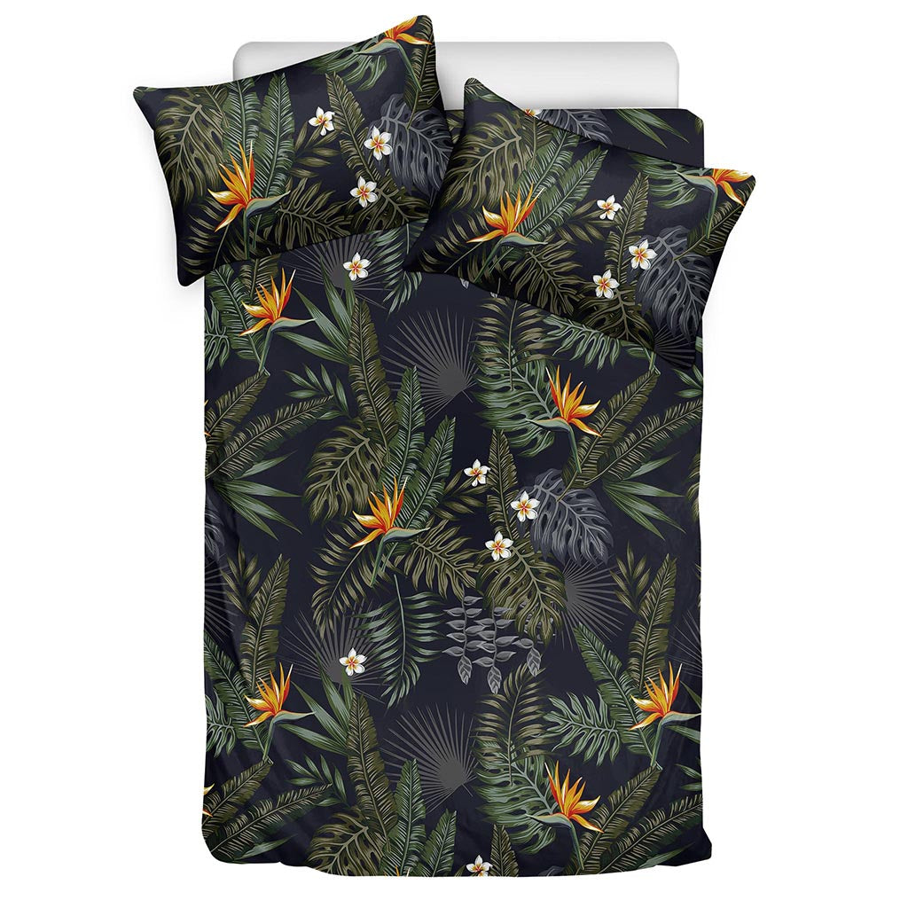 Night Tropical Hawaii Pattern Print Duvet Cover Bedding Set