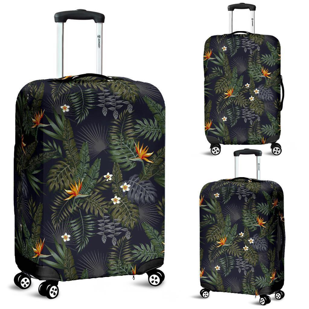 Night Tropical Hawaii Pattern Print Luggage Cover GearFrost